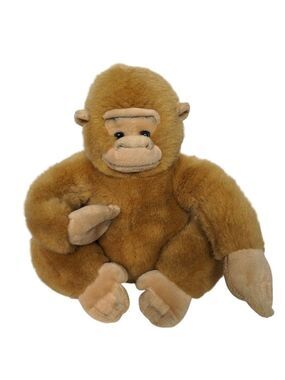 Goffa International Monkey Plush Tan Brown 9.5 Inch